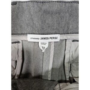 James Perse Men's Gray Pants 32x29 Stretch Trousers Button‎ Fly Designer